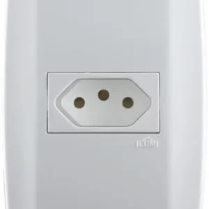 Tomada Slim 10A Branco - ILUMI