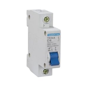 Disjuntor DIN Curva C Unipolar 1x16A – Tramontina Eletrik