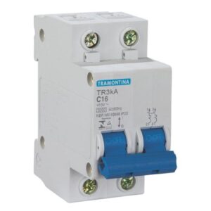 Disjuntor DIN Bipolar Curva C – 2x10A – Tramontina Eletrik