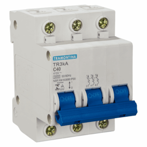 Disjuntor DIN Tripolar Curva C – 3x10A – Tramontina Eletrik