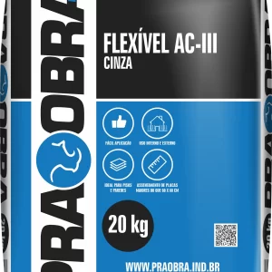 Argamassa Colante AC3 20kg Cinza - PRAOBRA