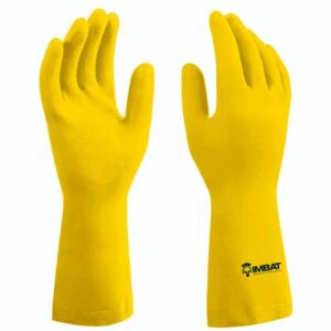 Luva Látex Antiderrapante Amarela 10 GG - IMBAT