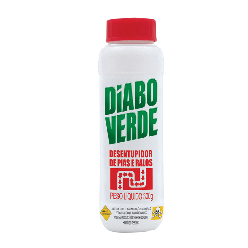 Desentupidor Granulado 300g - DIABO VERDE