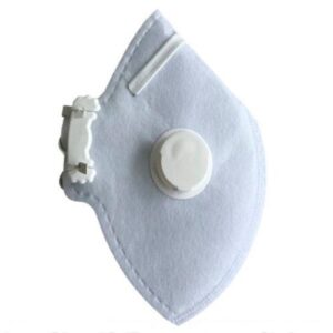 Máscara Dobrável PFF2 Com Válvula Branca – CARBOGRAFITE