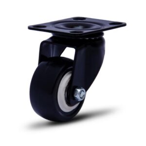 Rodízio 2" Preto Chapa Giratória 50kg - COLSON